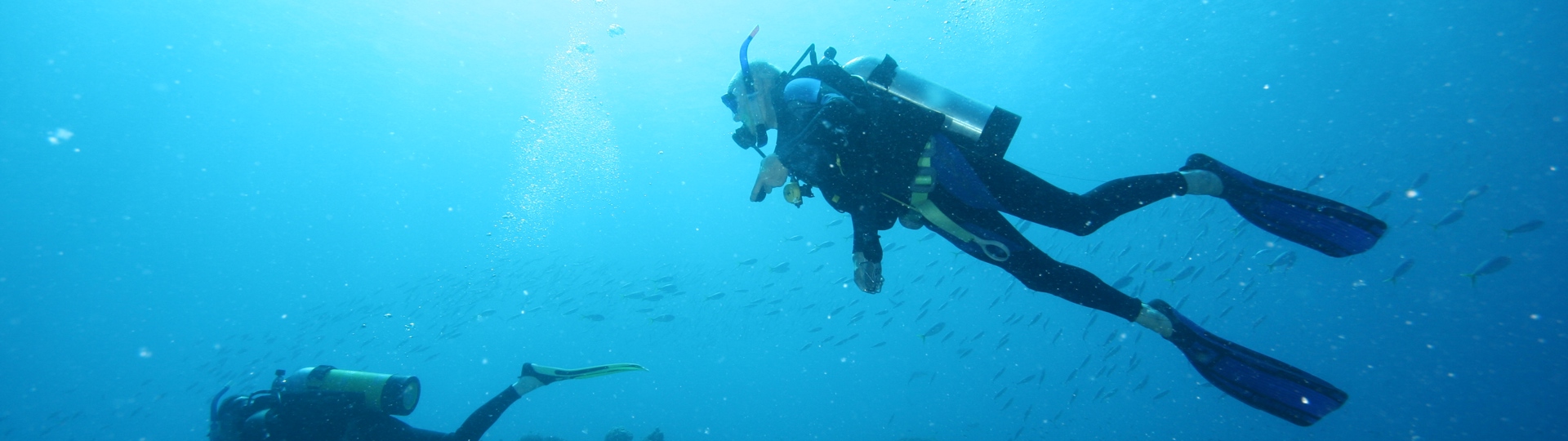 Divers at the Great Barrier Reef