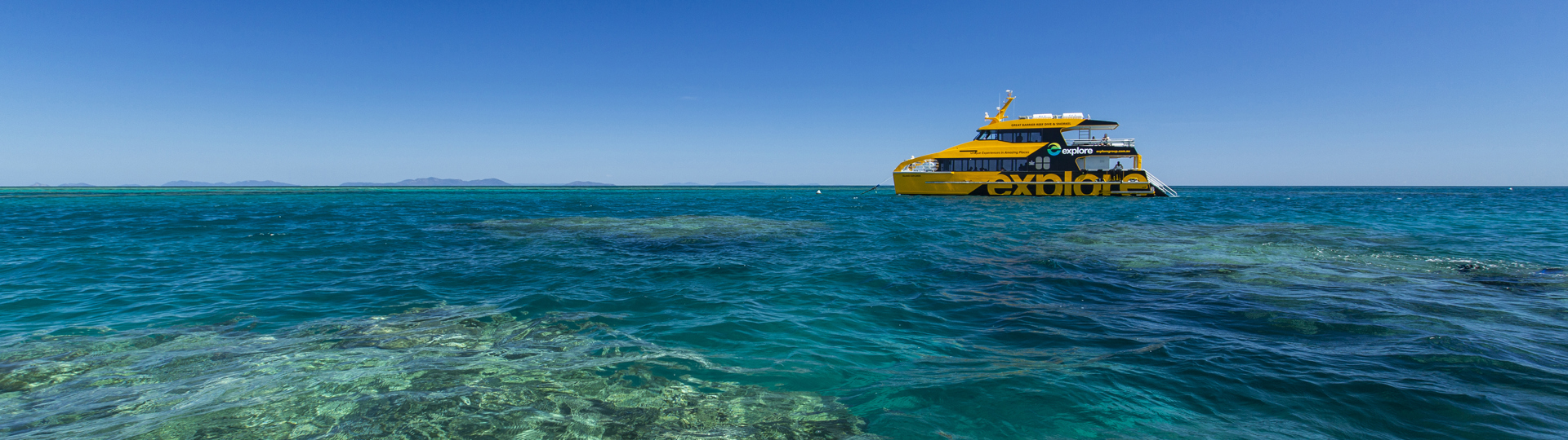 Island Explorer boat at the Great Barrier Reef